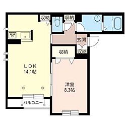間取図画像 1LDK