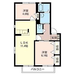 間取図画像 2LDK