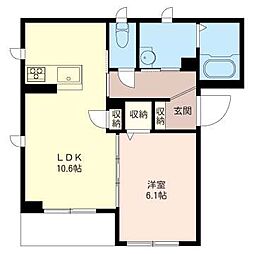 間取図画像 1LDK