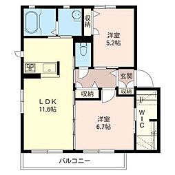 シャインステージL 2LDKの間取図画像