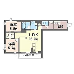 物件の間取り