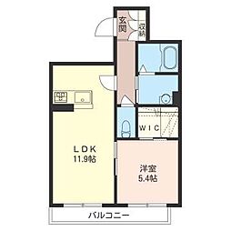 メゾン文山区 1LDKの間取図画像