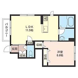 間取図画像 1LDK