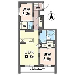 間取図画像 2LDK