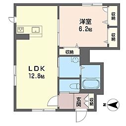 ドーセット・アベニュー 1LDKの間取図画像