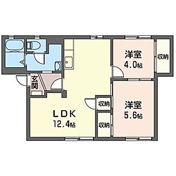 間取図画像 2LDK