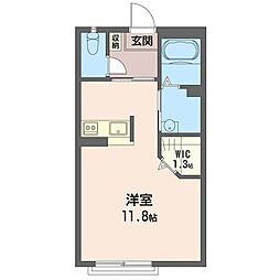 プレミールK ワンルームの間取図画像