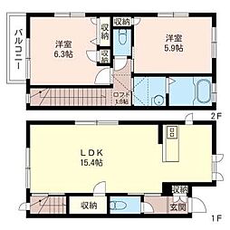 グリーンアイ 2LDKの間取図画像