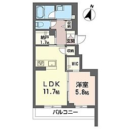 間取図画像 1LDK