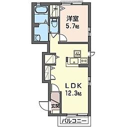 間取図画像 1LDK