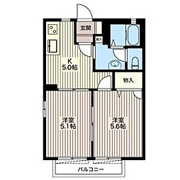 ケンモリッツ 2Kの間取図画像