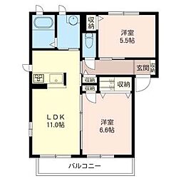 間取図画像 2LDK