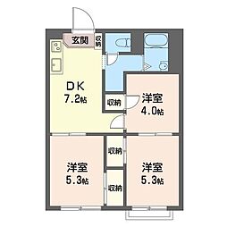 間取図画像 3DK