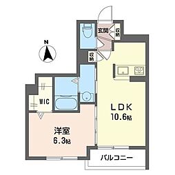 エルパティオ 1LDKの間取図画像