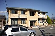 ☆南側外観☆全室角部屋で南向き☆