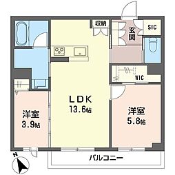 間取図画像 2LDK