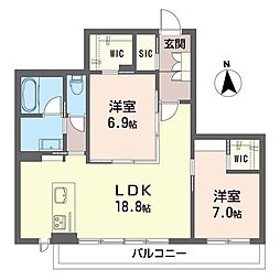 間取図画像 2LDK