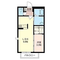 ラパンST 1LDKの間取図画像