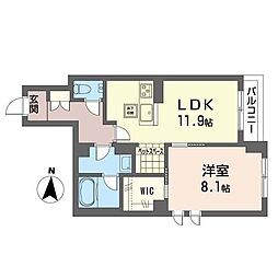 PARKRESIDENCE荻窪桃井 1LDKの間取図画像