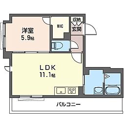 間取図画像 1LDK