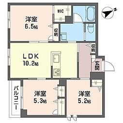 コルマーレ 3LDKの間取図画像
