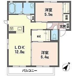 間取図画像 2LDK