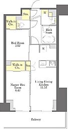 プライムメゾン江古田の杜イースト 2LDKの間取図画像