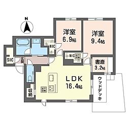 レオナグレイス 00101 1階3LDKの間取り