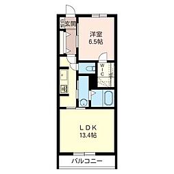 マストライフ中野坂上 1階1LDKの間取り