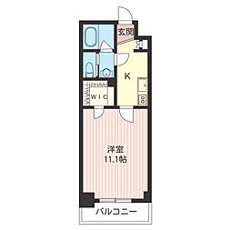 キャナルステージ芝浦 1Kの間取図画像