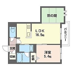 7　Ｓ．Ｔ　Ｉｚｕｍｉ 1階1LDKの間取り