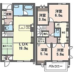 ドウェルルミエール 4LDKの間取図画像