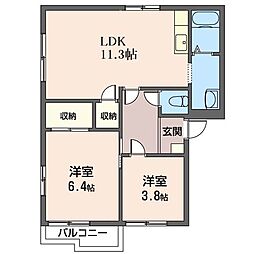 間取図画像 2LDK
