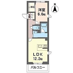 ガーデン鵠 1LDKの間取図画像