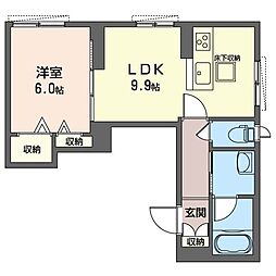 Orion 1LDKの間取図画像