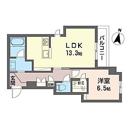 ラ リノ 1LDKの間取図画像