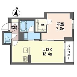 ラ リノ 1LDKの間取図画像