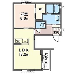 ブランシェ新蒲田 1LDKの間取図画像