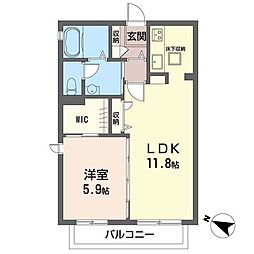 間取図画像 1LDK