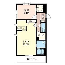 ロイヤルパレス八番館 1LDKの間取図画像