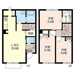 シャーメゾンエヌ・エイチーC 3LDKの間取図画像