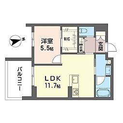 カ・ピリナ柏 1LDKの間取図画像