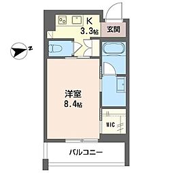 カ・ピリナ柏 1Kの間取図画像