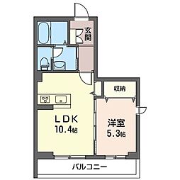 チャンカパーナ 1LDKの間取図画像