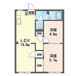 間取図画像 2LDK