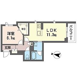 TRICOLOR.K 1LDKの間取図画像