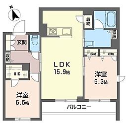 メゾン プルミエール 2LDKの間取図画像