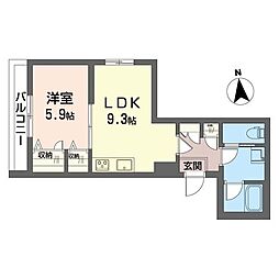 間取図画像 1LDK