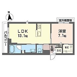 間取図画像 1LDK