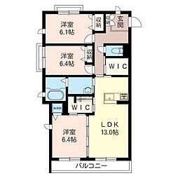 Esperanza 3LDKの間取図画像